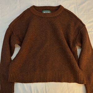 American Eagle Women's Brown Fall Sweater